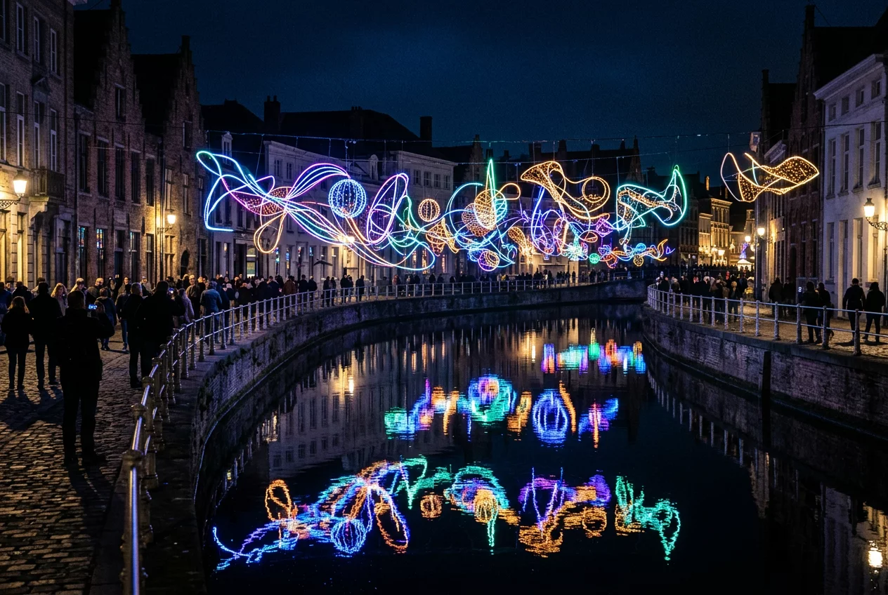 Festiwal świateł w Amsterdamie przyciąga tłumy